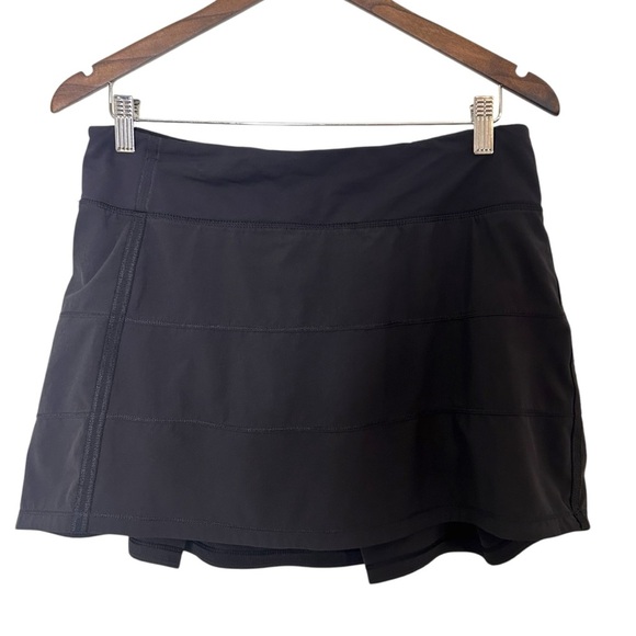 Lululemon Pace Rival Skirt II (Regular) Black- Size 8 Athletic Skirt - Picture 3 of 15